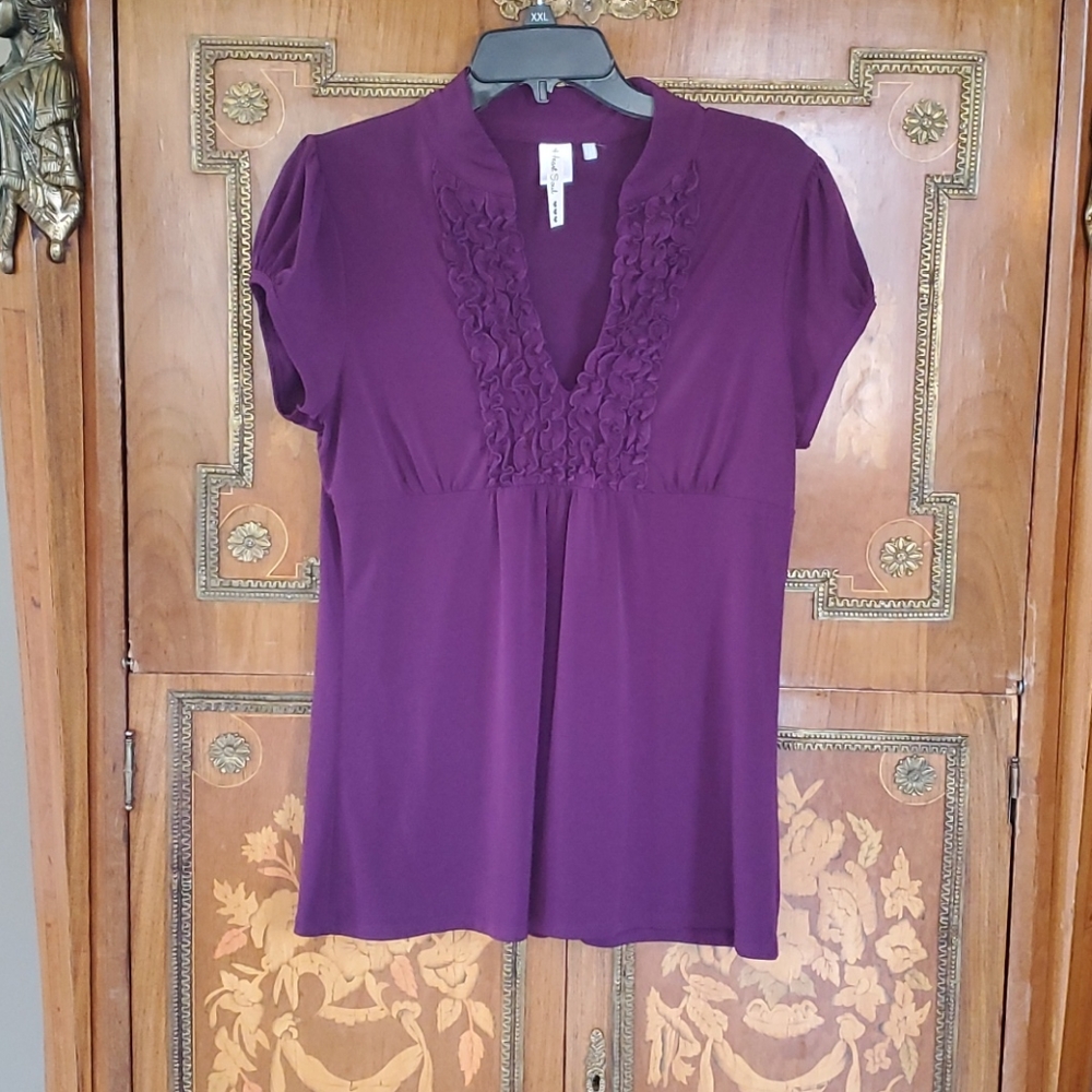 0429 HeartSoul V-Neck Blouse
